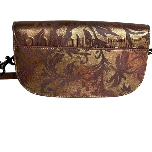 Dior East West Bobby Metallic Floral Shoulder Bg - Picture 5 of 13